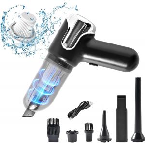 Aspirateur &Agrave; Main 13000Pa - Mini Aspirateur De Table Sans Fil 4 En 1, 3 Vitesses Pour Voiture, Animaux, Maison - Neuf