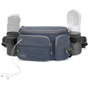 Sjzg-Running Waist Bag Fanny Pack Bum Bag With Two Invisible Bottle Holder For Men Women Hiking, Running, Dog Walking - Neuf