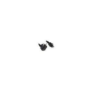 C&acirc;ble D'Alimentation Avec Fiche De Contact De Protection 90&deg; Vers C5 Noir 3 M 262769 - Helos - Neuf