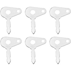 MEVRONISSHOP-Lot de 6 cl&eacute;s de Rechange universelles pour Interrupteur d'allumage - Compatible avec Les tracteurs et Les &eacute;quipements Lourds pour Un Fonctionnement fiable - Neuf