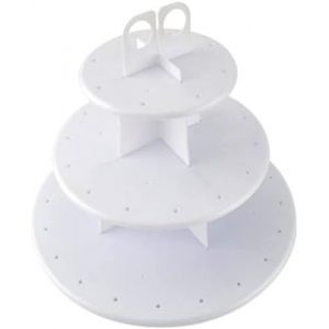 Etagere 3 Étages Pour Cupcake Cake,Lollipop Présentoir À Gâteaux Support Pour Cupcakes,Présentoir À Gâteaux Pour Table Basse De Fête D'anniversaire De Bébé - Neuf