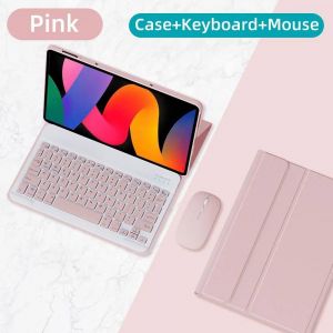 Pour Redmi Pad Se 11 Pouces Étui Pour Clavier Magnétique Pour Xiaomi 6/7 6/7 Pro Housse En Cuir Avec Clavier Souris Clavier Détachable.Pink And Mouse.Redmi Pad Se 11 Inch - Neuf