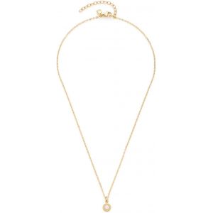 Leonardo Jewels Collier Isa - Cha&icirc;ne En Acier Inoxydable Avec Pendentif Or - Cristal Blanc - 42 &Agrave; 47 Cm - Cha&icirc;ne D'ancre - Bijoux Pour Femme - 1 Pi&egrave;ce 022876, 42 Cm, Acier Inoxydable, Pas De Gemme - Neuf