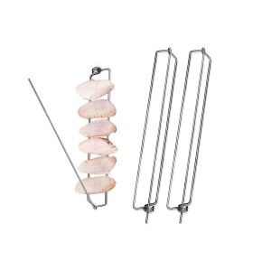 Lot de 2 fourchettes &agrave; poulet en m&eacute;tal pour barbecue, id&eacute;ales pour la cuisson en ext&eacute;rieur et les grillades. - Neuf