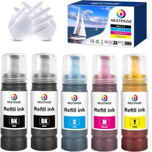 104 Multipack Couleurs Encre 104 Compatibles avec Epson 104 EcoTank ET-2710 ET-2711 ET-2712 ET-2714 ET-2720 ET-2726 ET-2700 ET-4700 ET-2870 104 d'encre de Recharge - Neuf