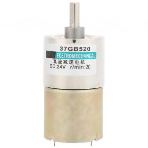 Moteur de réduction de vitesse réglable CW / CCW Grande torsion DC24V pour machine-outil CNC XD -37GB52020rpm / min - Neuf