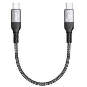 TRAHOO-Cable USB C 0.5M, USB 3.2 Gen2x2 20Gbps Transfert Donn&eacute;es, 240W C&acirc;ble USB C vers USBC, Transmission Video 8K@60Hz 4K@60Hz pour iPhone 16/15, Galaxy S25/S24/S23, MacBook, Pad, Moniteurs, SSD - Neuf