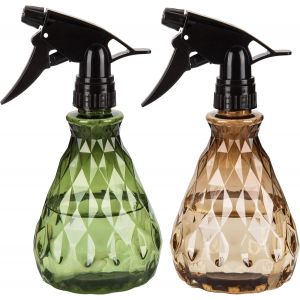 MEVRONISSHOP-2 Pi&egrave;ces 500ML Vaporisateur Bouteilles Vide Rechargeable, Bouteilles Eau Plastique Vides, Flacon Pulv&eacute;risateur, Spray Bouteille pour Plantes Jardin, Nettoyage (Marron et Vert) - Neuf
