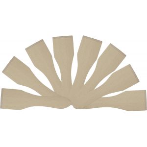 KALANKA-&reg; 8 Grattoirs en Bois de H&ecirc;tre Local pour Raclette - 13 cm, Spatules R&eacute;sistantes &agrave; la Chaleur pour Po&ecirc;lons Enduits - Neuf