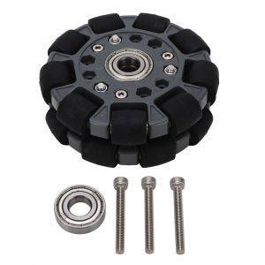 Roue Directionnelle Omnidirectionnelle De Robot De 100mm Avec Le Remplacement De Roue De Robot De Roulement Central Pour La Voiture De Robot - Neuf