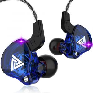 dans l'oreille &eacute;couteur 6 unit&eacute; de pilote dynamique casque avec micro st&eacute;r&eacute;o sport HIFI caisson de basses casque moniteur Bleu - Neuf