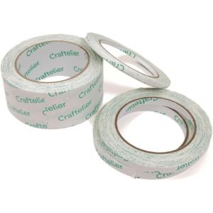 Jexnovashop-Lot De 4 Rouleaux De Ruban Adh&eacute;sif Double Face De Diff&eacute;rentes Tailles Pour Tous Les Projets D'artisanat Et De Scrapbooking | Parfait Pour Coller Le Papier, Le Carton Et D'autres Mat&eacute;riaux - Neuf