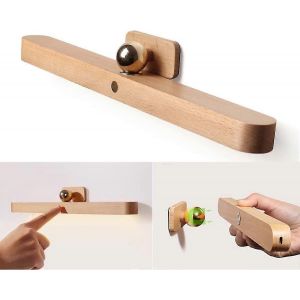 Lampe De Miroir De Salle De Bain Rechargeable,Lumière De Placard En Bois Usb Tactile Dimmable Lumière De Salle De Bain Sans Fil Lumière Miroir Lumière Neutre Blanc Veilleuse Lumières De Maquillage - Neuf