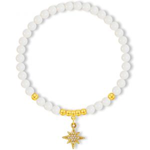 Kal-Bracelet De Coquillages Naturels Pour Femmes F&ecirc;te Des M&egrave;res &Eacute;lastique Unique Nacre Ronde Ovale Perles De Coquillages Bracelet Avec Pendentif - Neuf