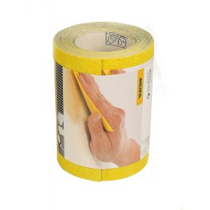 Yellow Papier Abrasif Rouleau / 115mm X 5m / P240 /Ponçage De Bois Dur, Bois Tendre, Peinture, Mastic, Plastique / 1 Rouleau - Neuf