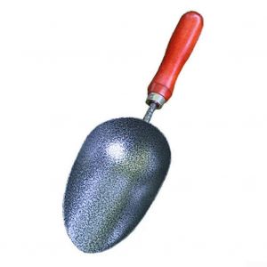 Pelle a rempoter avec manche en bois de frene, construction en acier inoxydable resistant a la rouille, modele 1, pour le jardinage et le rempotage - Neuf