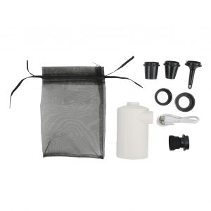 Mini Pompe A Air Portable, Multifonction, Chargement Usb, Electrique, Avec 6 Buses D'air Differentes, Blanc - Neuf