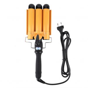 Fer A Boucler Professionnel A Trois Barils De 28 Mm Avec Ecran Lcd, Fer A Friser En Ceramique, Outil De Coiffure, Eu - Neuf