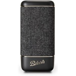 Roberts Enceinte Bluetooth Beacon 335 - Portable, Rechargeable, Autonomie 15H, Deux Radiateurs De Basses Passifs, Amplificateur De Basses, &Eacute;galiseur, Appairage St&eacute;r&eacute;o Noir Carbone[Z539] - Neuf