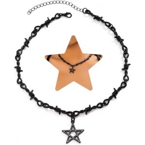 Croix Noire Collier Gothique Couches Étoiles Lune Collier Halloween Femmes Et Filles Bijoux - Neuf