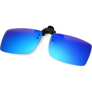 Lunettes De Soleil Polarisées - Solaire Pour Lunettes De Vue, Flip Up Lunettes Anti Eblouissement Pour Conduite Peche Et Activité De Plein Air - Neuf