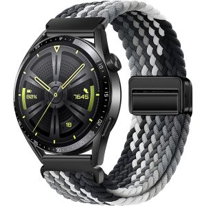 Bnhgo-22mm Nylon Armband Kompatibel Mit Huawei Gt4/Gt3/Gt2 46mm/Garmin Venu 2/3/Vivoactive 4, Sport Uhrenarmband Für Samsung Watch 3 45mm/Gear S3 Damen Herren Elastisches Geflochtenes - Neuf