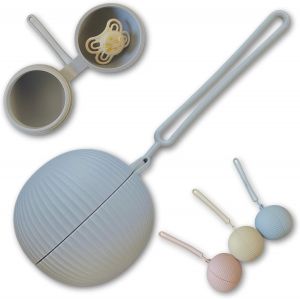 Boite A Tetine Bebe Bleue Accessoire Porte Sucette Silicone Qualit&eacute; Alimentaire Attache Sac &Agrave; Langer Poussette. Peut Contenir 3 Sucettes Parfait Cadeau Liste De Naissance Mat&eacute;riel B&eacute;b&eacute; Indispensable - Neuf