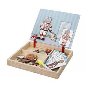 Livre Magnétique, Jeu De Réflexion Portable, Jeu De Simulation, Jeu De Table, Forme Assortie, Pour Enfants Créatifs, Cadeau Pour La Fête Des Enfants-04 - Neuf