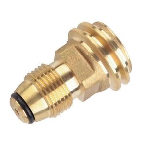L'adaptateur de réservoir de propane convertit la vanne de service du réservoir Pol LP en tuyau ou régulateur Qcc1 / Type1 - Neuf