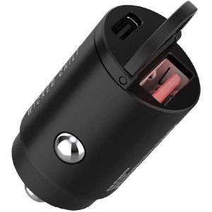 45w Tiny Usb Chargeur Voiture, Chargeur Rapide, Double Adaptateur Allume-Cigare, Chargeur Rapide Pour Iphone, Ipad, Samsung, Huawei, Téléphone Usb-C Usb-A Adaptateur Voiture (12v) - Neuf