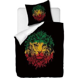 Parure De Lit Pi&iquest;&iquest;Ces Avec Housse De Couette Et Taie D'oreiller,Th&iquest;&iquest;Me De La Tour De La T&iquest;&ordm;te De Lion, X Cm / X Cm X ,Multi - Neuf