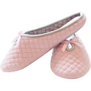Kalanka-Chausson Femme En Coton Accueil Pantoufles Antidérapante Pantoufle Femme Enceinte Léger Et Confortable Pour Maison/Bureau Taille 38-39 - Rose - Neuf