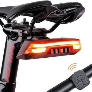 Télécommande Sans Fil : Feu Arrière De Freinage Intelligent,Charge Usb,Voyant D'avertissement De Vélo - Neuf
