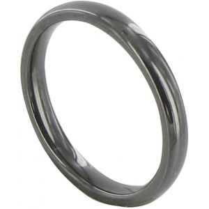 Kahfl-Bague Anneau De Céramique Noire-3mm - Neuf