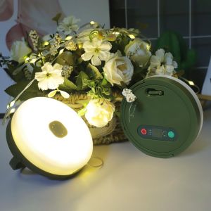 Kal-Lampe De Camping Led Rechargeable Usb, 10 M De Guirlande Lumineuse, 5 Modes D'&eacute;clairage, Minuterie 4/6/8 H, Vert(Circulaire 10 M&egrave;tres) - Neuf