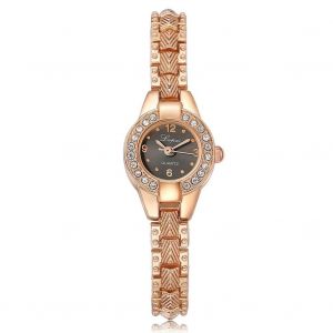 Lvpai Femmes Dame &Eacute;l&eacute;gante Quartz Analogique Montre Robe Ronde Bijoux Montre-Bracelet (Or Rose + Noir) - Neuf