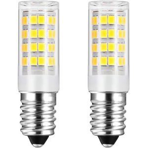 Ampoule Led E14 Hotte Aspirante, 5w Équivalent Halogène 50w, Blanc Froid 6000k, 550lm, Ampoule Petite Culot À Vis Pour Hotte Et Frigo, Non Dimmable, 2 Pièces[Amp749093] - Neuf