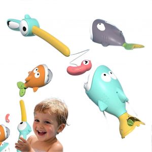 Jeu de p&ecirc;che magn&eacute;tique 8 x 6 x 4 cm, plastique, couleurs vives, jouet &eacute;ducatif pour enfants - Neuf
