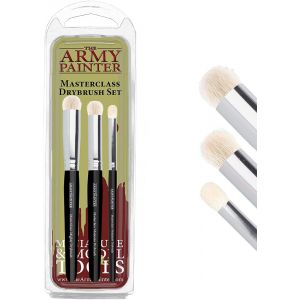 JEXNOVASHOP-Masterclass: Drybrush Set - Ensemble de Pinceaux pour Loisirs en Trois Tailles pour Techniques Avanc&eacute;es pour la Peinture de Miniatures de Jeux de Table, Plateau et Wargames - Neuf