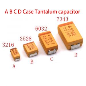 Condensateur au tantale A B C D,6V 10V 16V 25V 35V 50V 0.1UF 1uf 2.2UF 4.7UF 10UF 22UF 33UF 47UF 100UF 220,10 pièces uF 330UF - Type C 25V 4.7uF 475E - Neuf