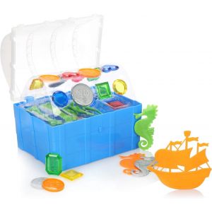 KAL-&reg; Jouets De Plong&eacute;e 28 Pi&egrave;ces - Jouets De Piscine Pour Enfants - Jouets De Plong&eacute;e Pour Piscine, Baignoire, Plage (28 Pi&egrave;ces - Coffre Au Tr&eacute;sor) - Neuf
