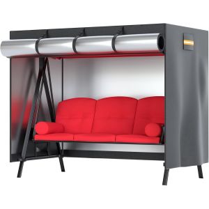 Ulteronixshop-Housse De Banquette Ext&eacute;rieure 3 Places Robuste 420d &iquest; Protection Toutes Saisons Pour Banc De V&eacute;randa &Agrave; Trois Rayons Du Soleil, Hamac De Jardin, Chaise &Agrave; Bascule, Banc De Patio Avec Auv - Neuf