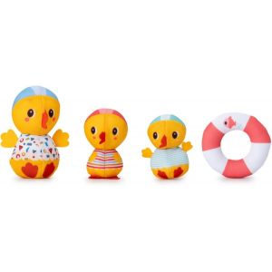 Kal-- Jouets De Bain Pour Enfants Canards - Maman Canard Et Ses Deux Poussins - Amusant Pour Le Bain Et La Piscine - Stimule La Motricité Et L¿Éveil - Dès 6 Mois - 83544 - Neuf
