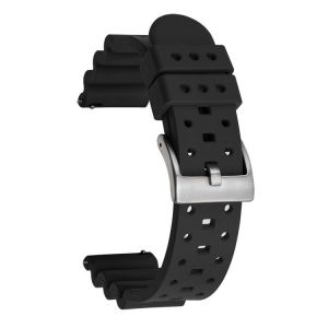 Bracelet En Silicone, Largeur 22 Mm, Bracelet En Caoutchouc. Bracelet En Caoutchouc À Dégagement Rapide Pour Homme Et Femme. - Neuf