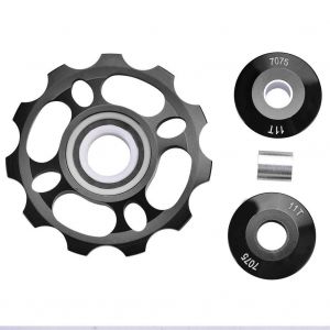 Poulie De D&eacute;railleur Arri&egrave;re De Roue Jockey 11t Pour Pi&egrave;ces De Rechange De V&eacute;lo De Montagne (Noir) - Neuf