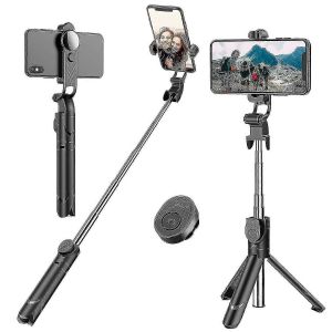Selfie Stick Tr&eacute;pied Bluetooth, Tr&eacute;pied De T&eacute;l&eacute;phone De 45 Pouces, Tr&eacute;pied De Support Iphone - Neuf
