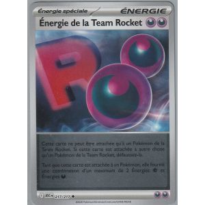 Carte Pok&eacute;mon - Energie De La Team Rocket - 217/217 - Reverse - H&eacute;ros Transcendants - Neuf