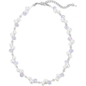 Kal-Collier Court En Perle Et Cristal Pour Femme Avec Cha&icirc;ne En Argent Bijoux De Boh&egrave;me Faits &Agrave; La Main Cadeau Fete Des Meres Pour Maman - Neuf