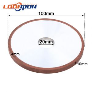 Disque de meuleuse parallèle pour fraise en acier au tungstène au carbure,diamant de 100mm,trou de 20mm,grain 80-400 -100x20x4x10mm-240 Grit - Neuf