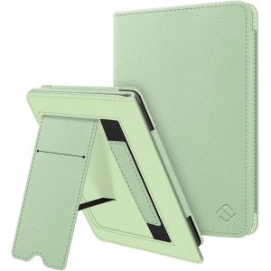 Étui Pour 6"" Kindle (11e Génération, Modèle 2024/2022), Coque Fixation À Béquille Housse Avec Fente Pour Carte Et Dragonne, Veille/Réveil Automatique, Menthe[Cla9300696] - Neuf